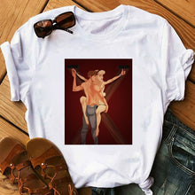 Load image into Gallery viewer, Women's Tshirt Aladdin Jasmin Romantic Night Funny T Shirt Girl Fitness Summer O-Neck Casual Short Sleeve Camiseta Mujer Lady