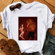 Load image into Gallery viewer, Women's Tshirt Aladdin Jasmin Romantic Night Funny T Shirt Girl Fitness Summer O-Neck Casual Short Sleeve Camiseta Mujer Lady