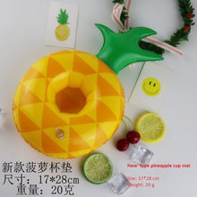 Load image into Gallery viewer, Inflatable water coasters Flamingo donut lemon watermelon crab heart water game playing on water