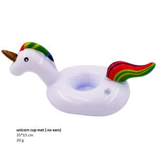 Load image into Gallery viewer, Inflatable water coasters Flamingo donut lemon watermelon crab heart water game playing on water