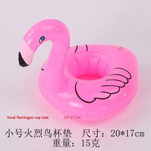 Load image into Gallery viewer, Inflatable water coasters Flamingo donut lemon watermelon crab heart water game playing on water